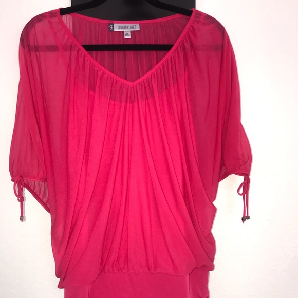 JLO Hot Pink Blouse - Picture 3 of 8